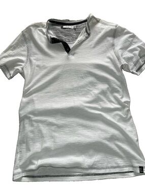 Modern Culture Casual Men's Henley Shirt - White